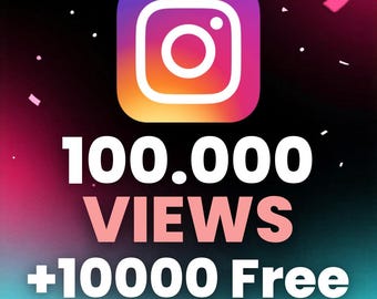100000 Instagram Views + 10000 Free | Reel & Video Boost | Social Media Growth | Digital Service