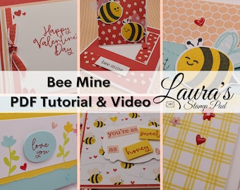 Stampin' Up! Bee Mine Card Tutorial PDF Only