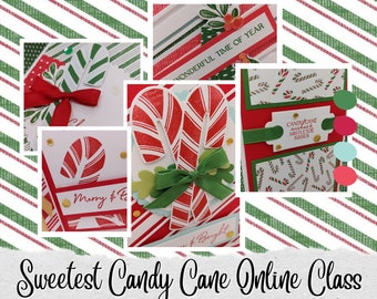 Sweetest Candy Cane Card Tutorial PDF Only