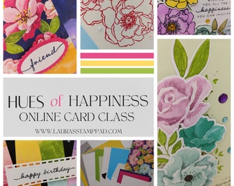 Hues of Happiness Card Tutorial PDF Only