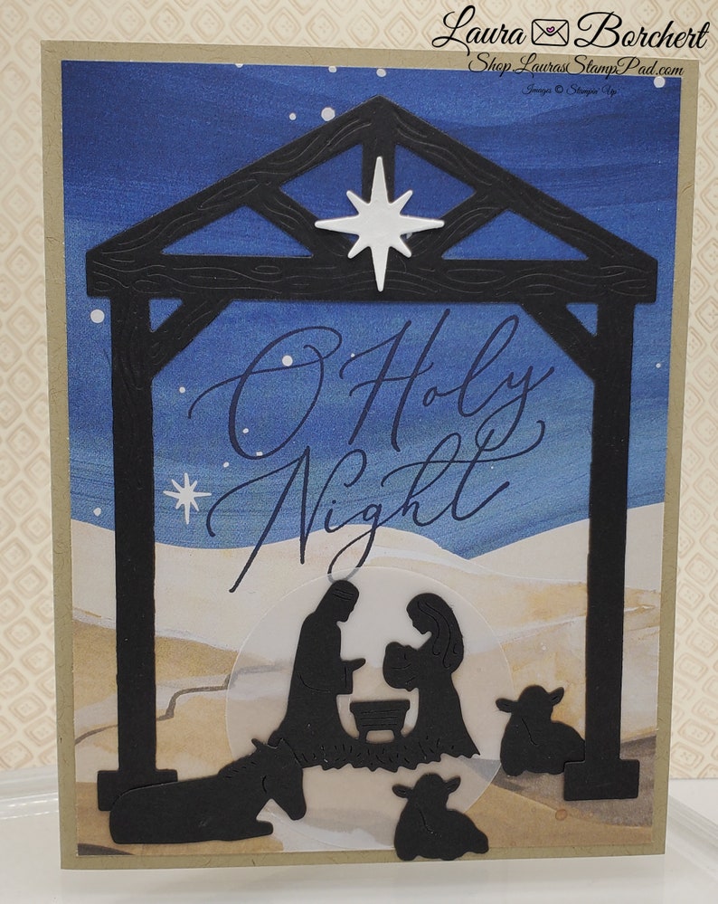O Holy Night Card Tutorial PDF Only image 6