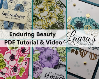 Stampin' Up! Enduring Beauty Card Tutorial PDF Only