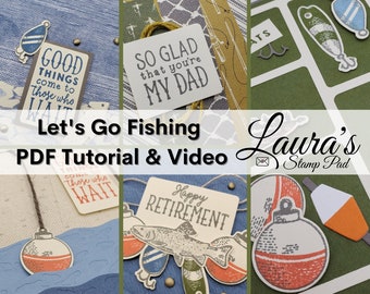 Gone Fishing Card Tutorial PDF Only