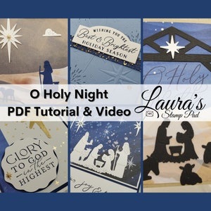 Tutorial de tarjeta de la Noche Santa solo en PDF