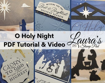 O Holy Night Card Tutorial PDF Only