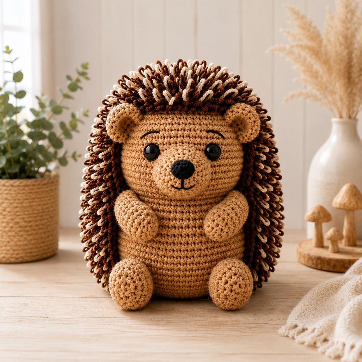 35 Hedgehog Crochet Patterns for Cute Woodland Amigurumi Gifts 8 Hedgehog Amigurumi Hedgehog