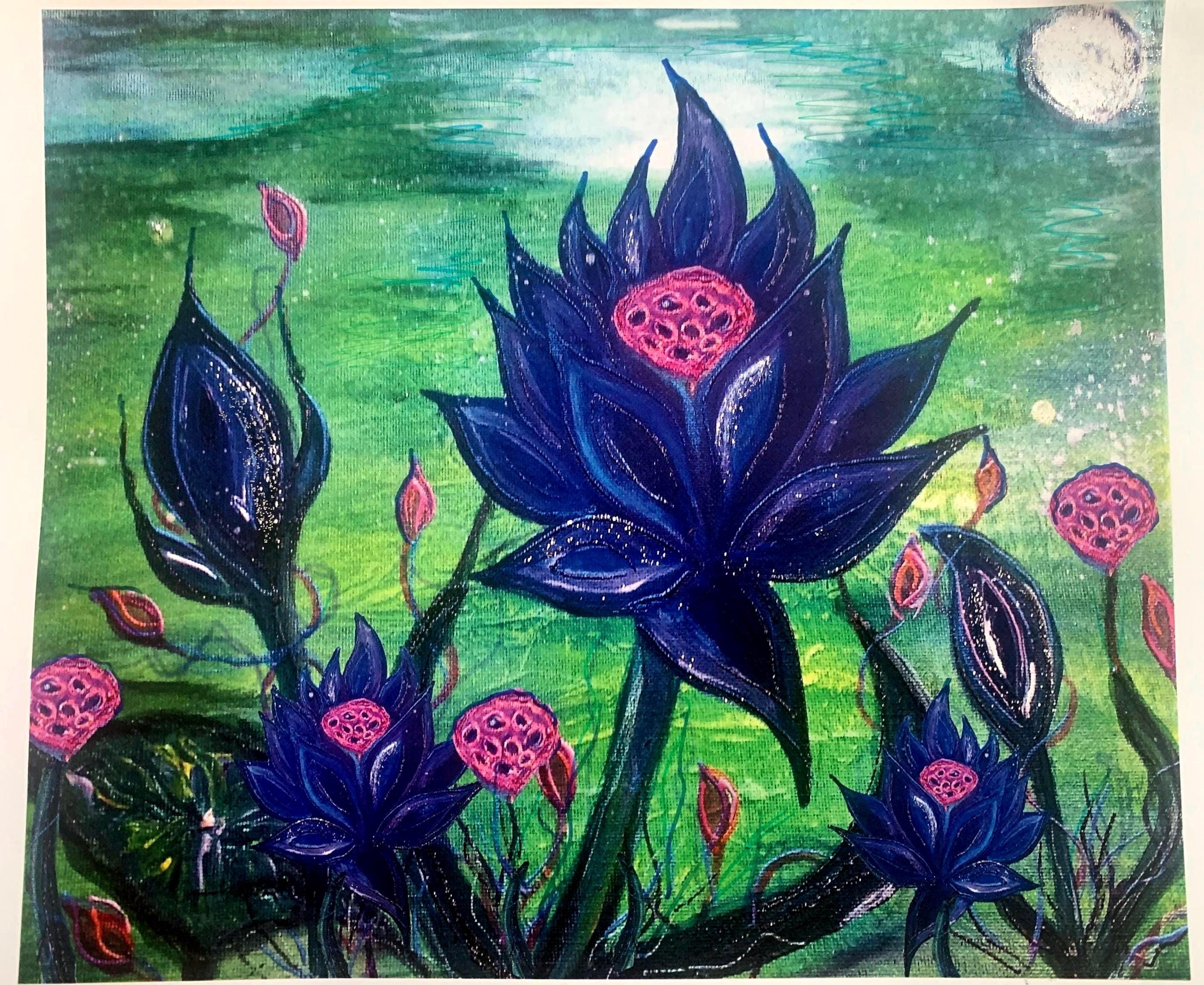 Black Lotus Mtg Wall Art - Etsy