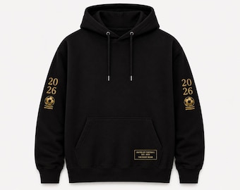 Sudadera con capucha de fútbol 2026 / Sudadera unisex deportiva urbana