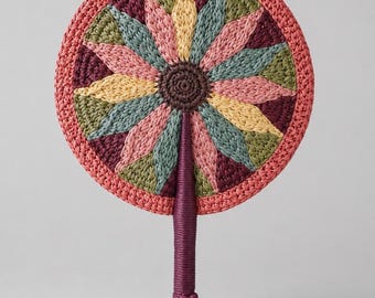 Fächer Häkelanleitung PDF | Sunburst Raffia Fächer