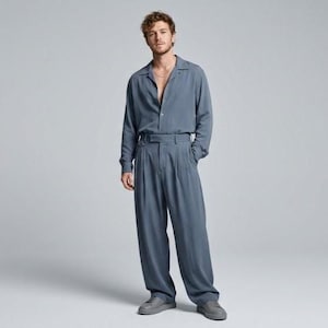 korean style dress pants Korean Style Trouser Classic Relaxing Pant Party Wear Pant Korean 46 / Beige