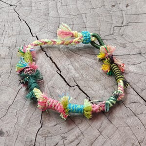 Tibetan Braided Bracelet for Kids and Teens — Adjustable Cotton Cord 12-15cm, Stackable Protection Bracelet, Small Wrists, Christmas Gift