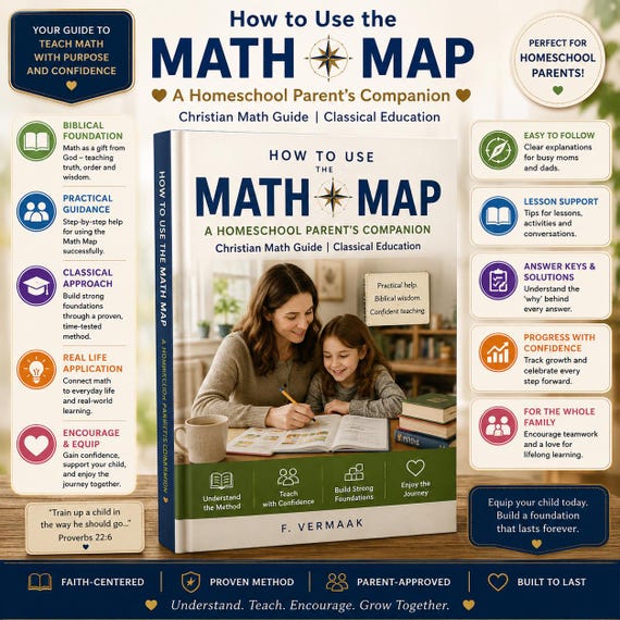 Homeschool Math Parent Guide | Math Map Christian Classical Education Companion (PDF Download)