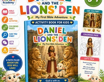 Daniel and the Lions' Den Bible Story & Activity Pack (Digital Download)