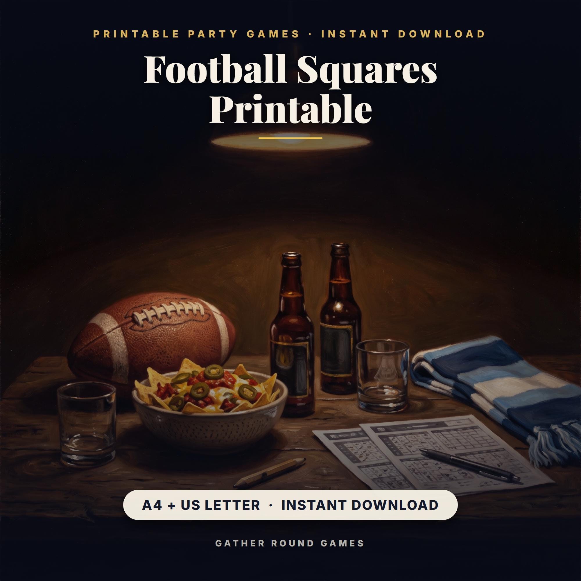 Football Squares Printable