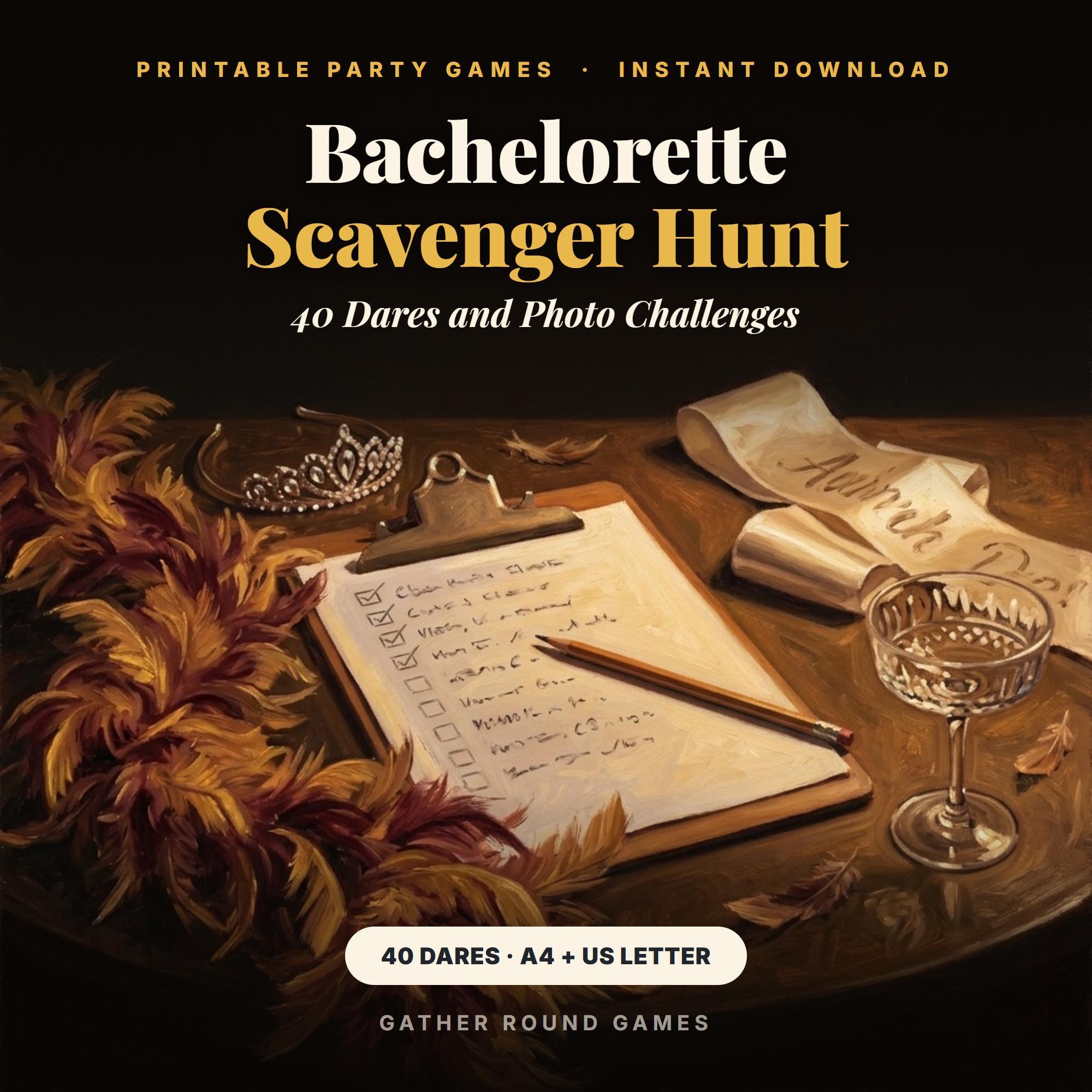 Bachelorette Scavenger Hunt Printable