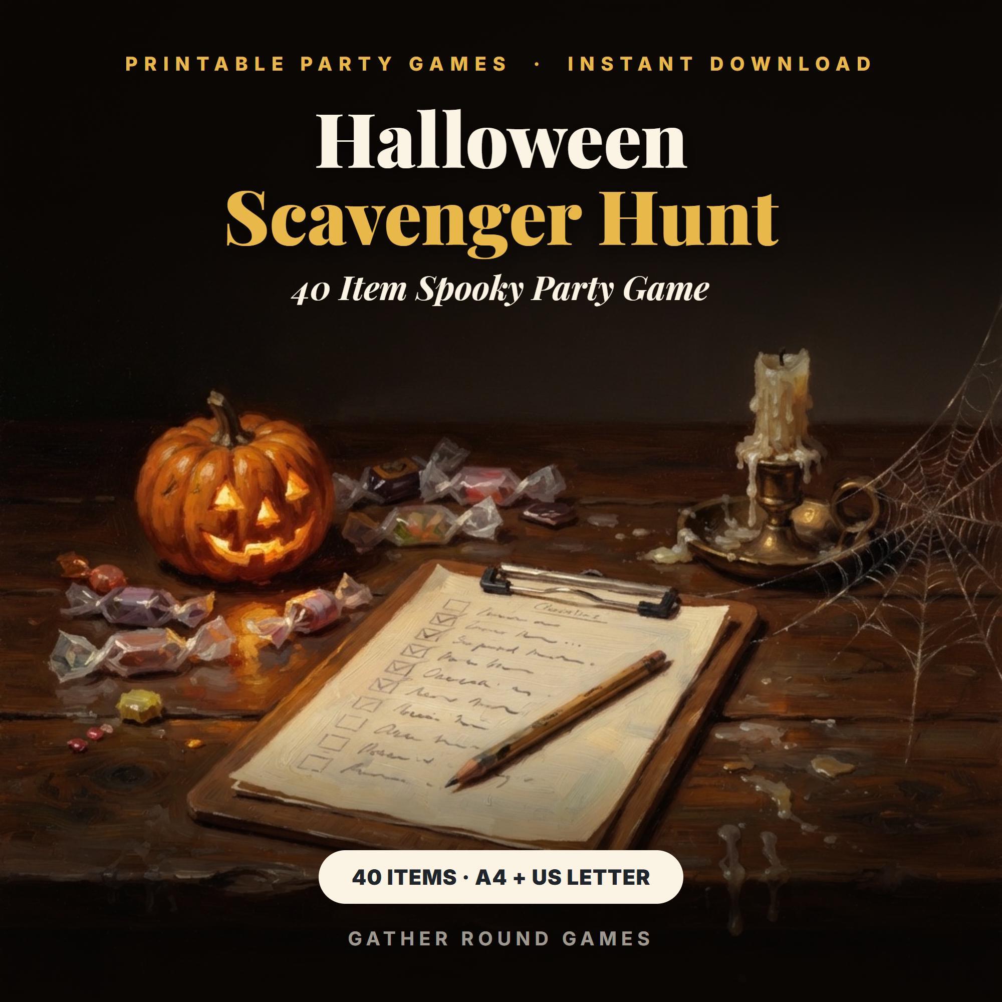 Halloween Scavenger Hunt Printable