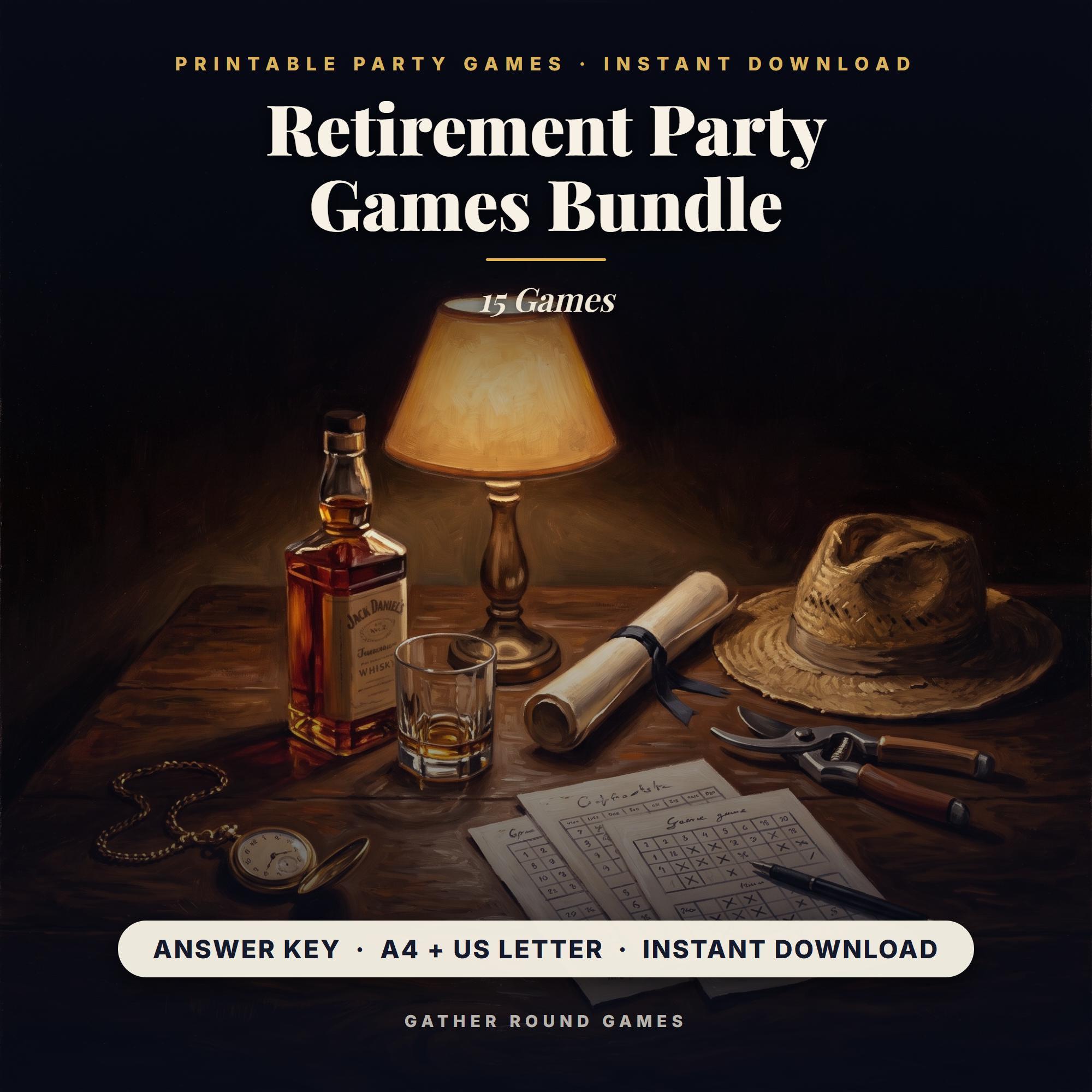 Retirement Party Games Bundle