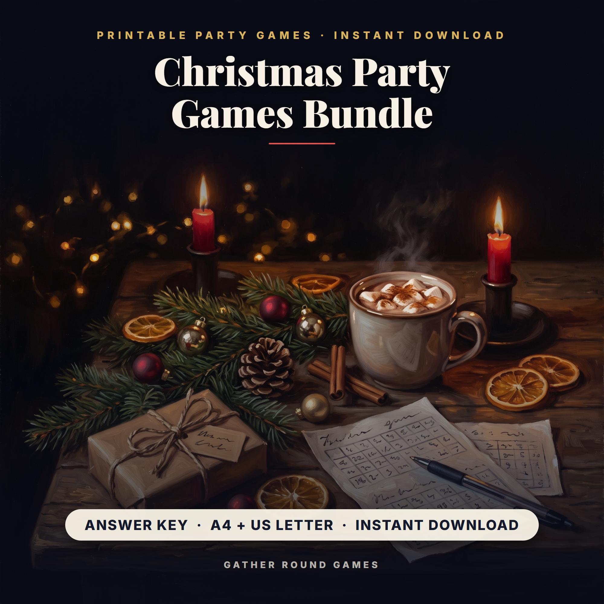 Printable Christmas Party Games Bundle
