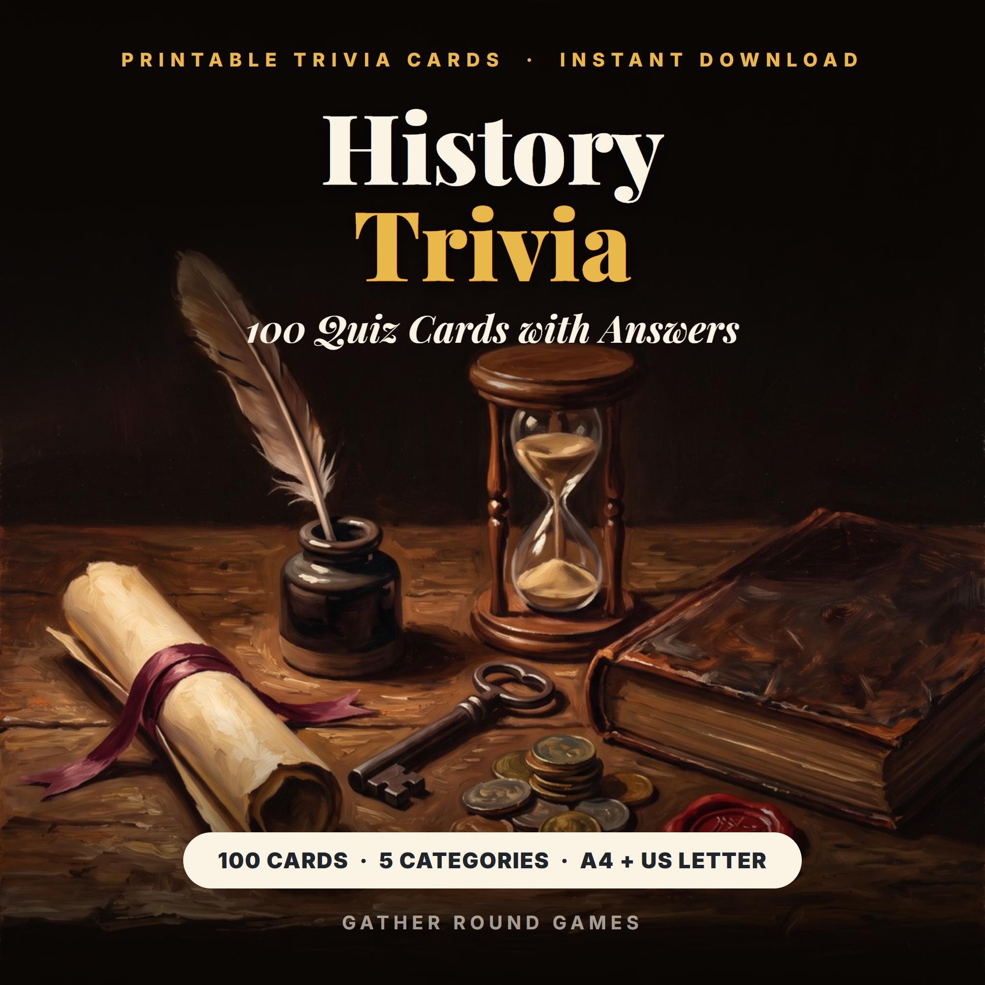 History Trivia Cards