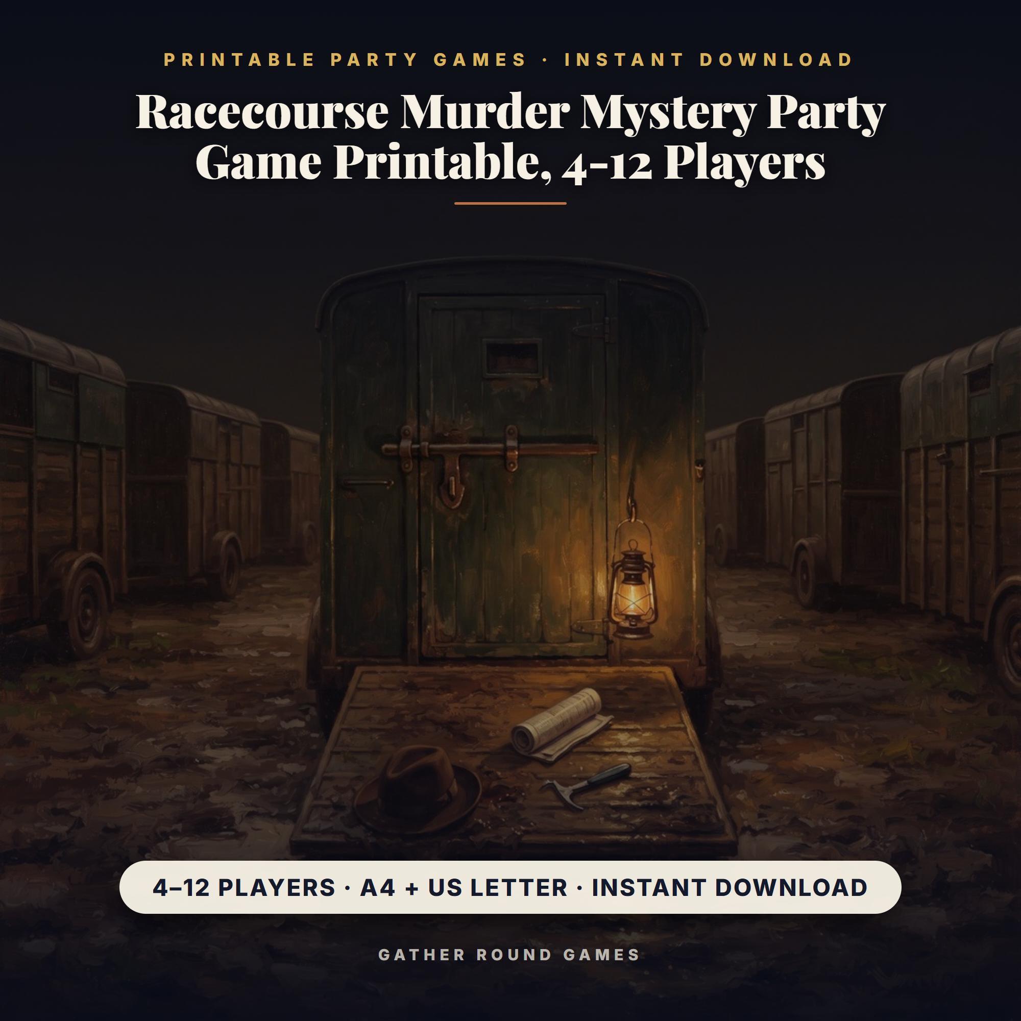 Racecourse Murder Mystery Party Game