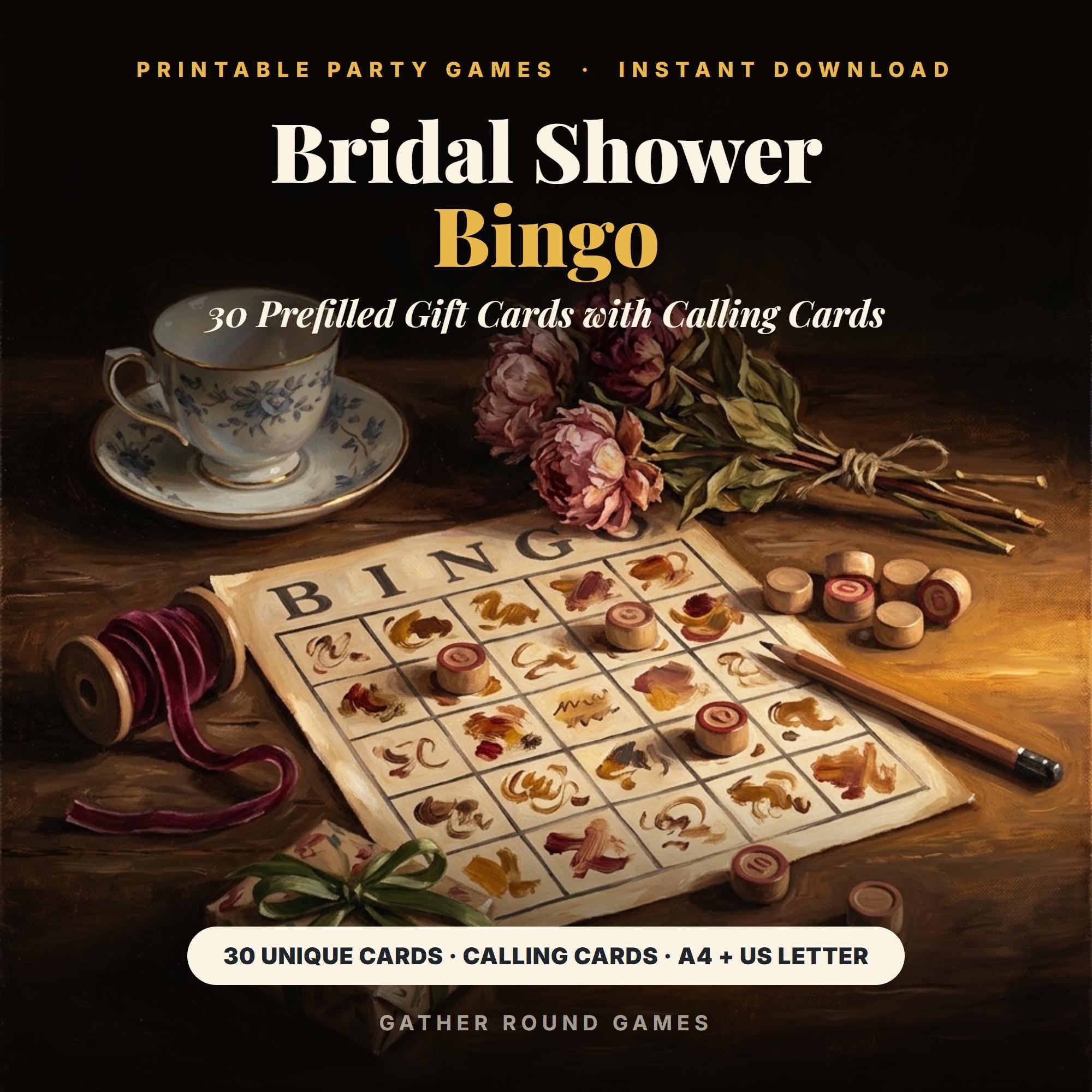 Bridal Shower Bingo Game