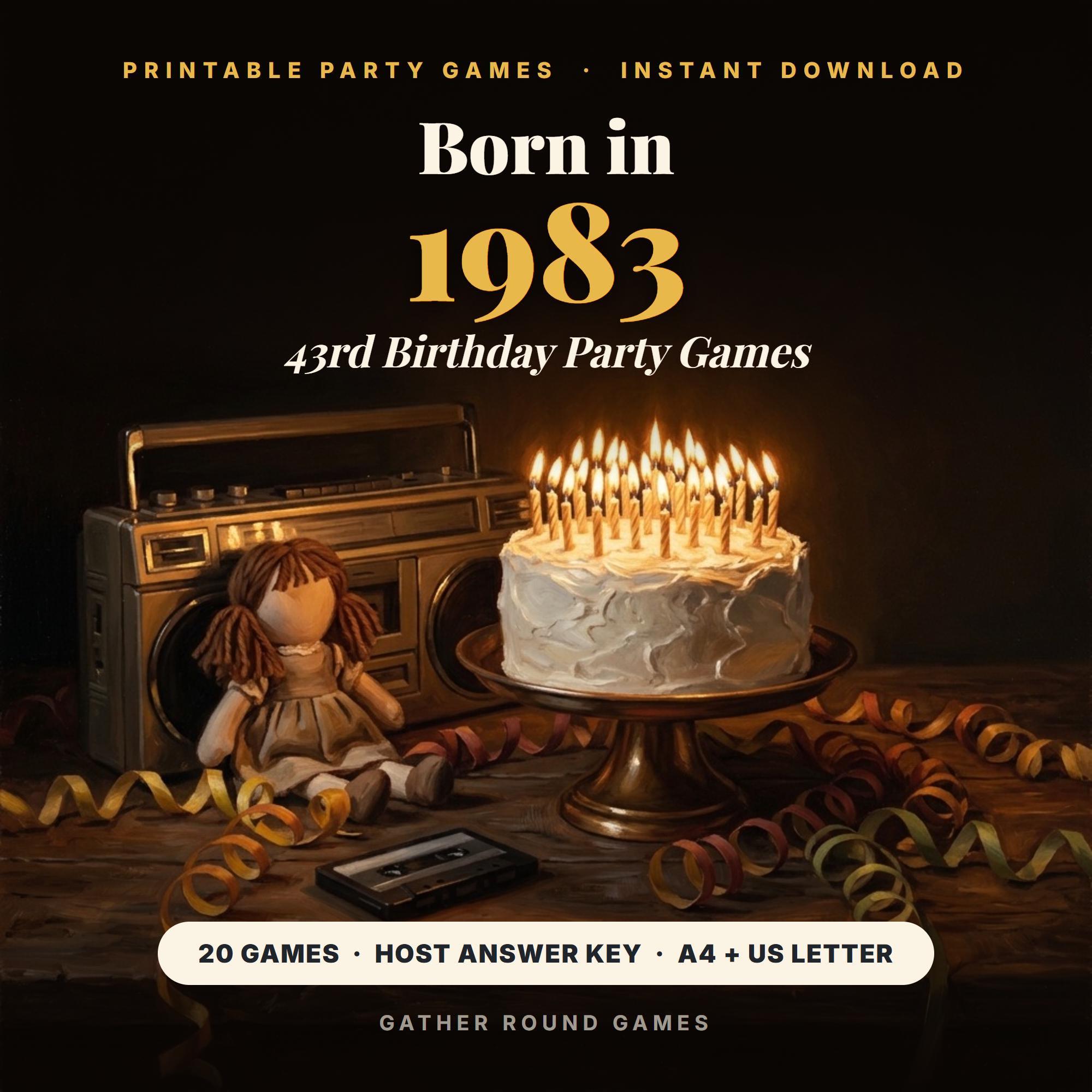 43rd Birthday Party Games
