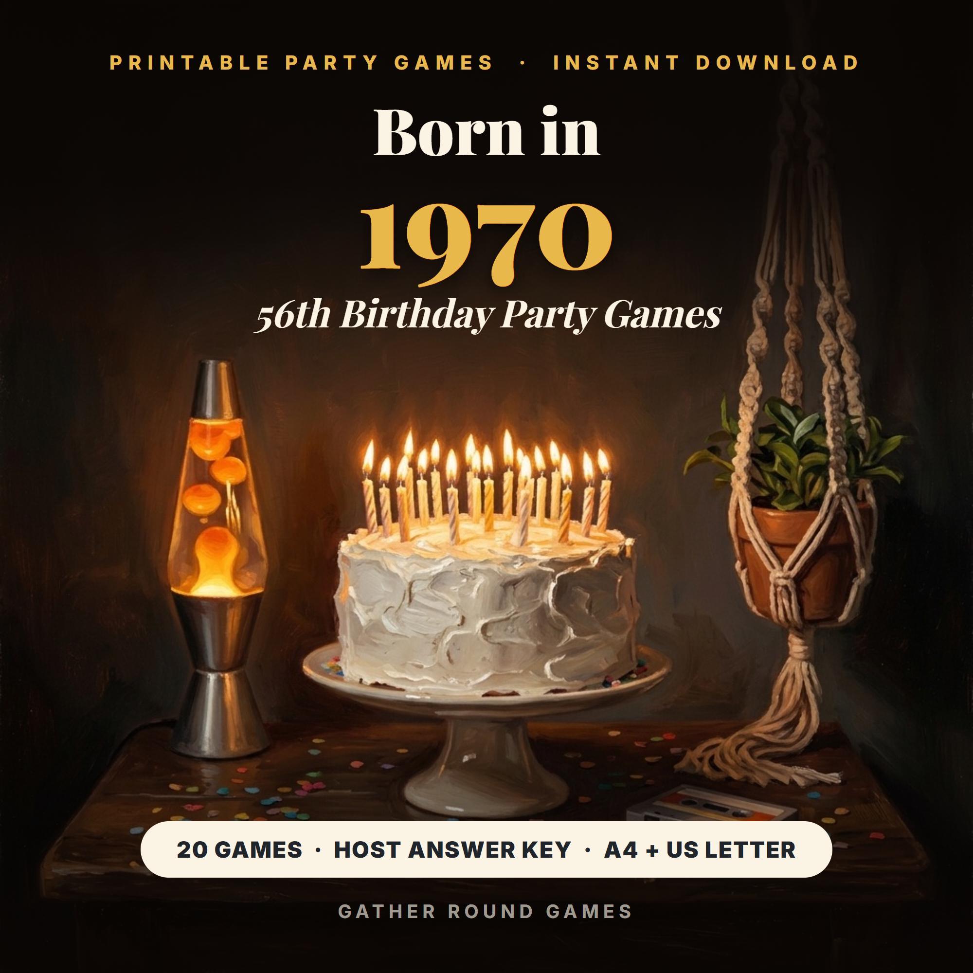 56th Birthday Party Games