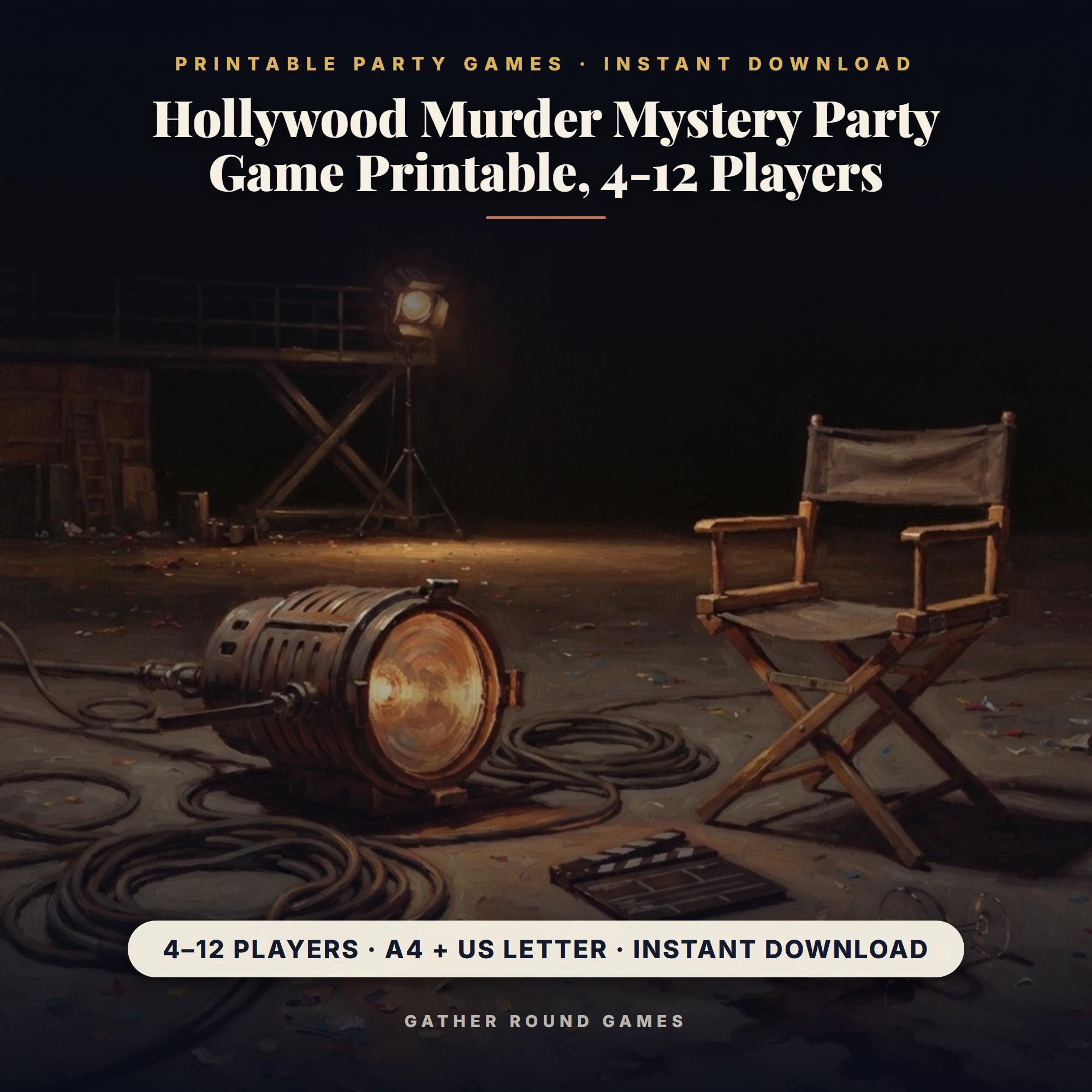 Hollywood Murder Mystery Party Game