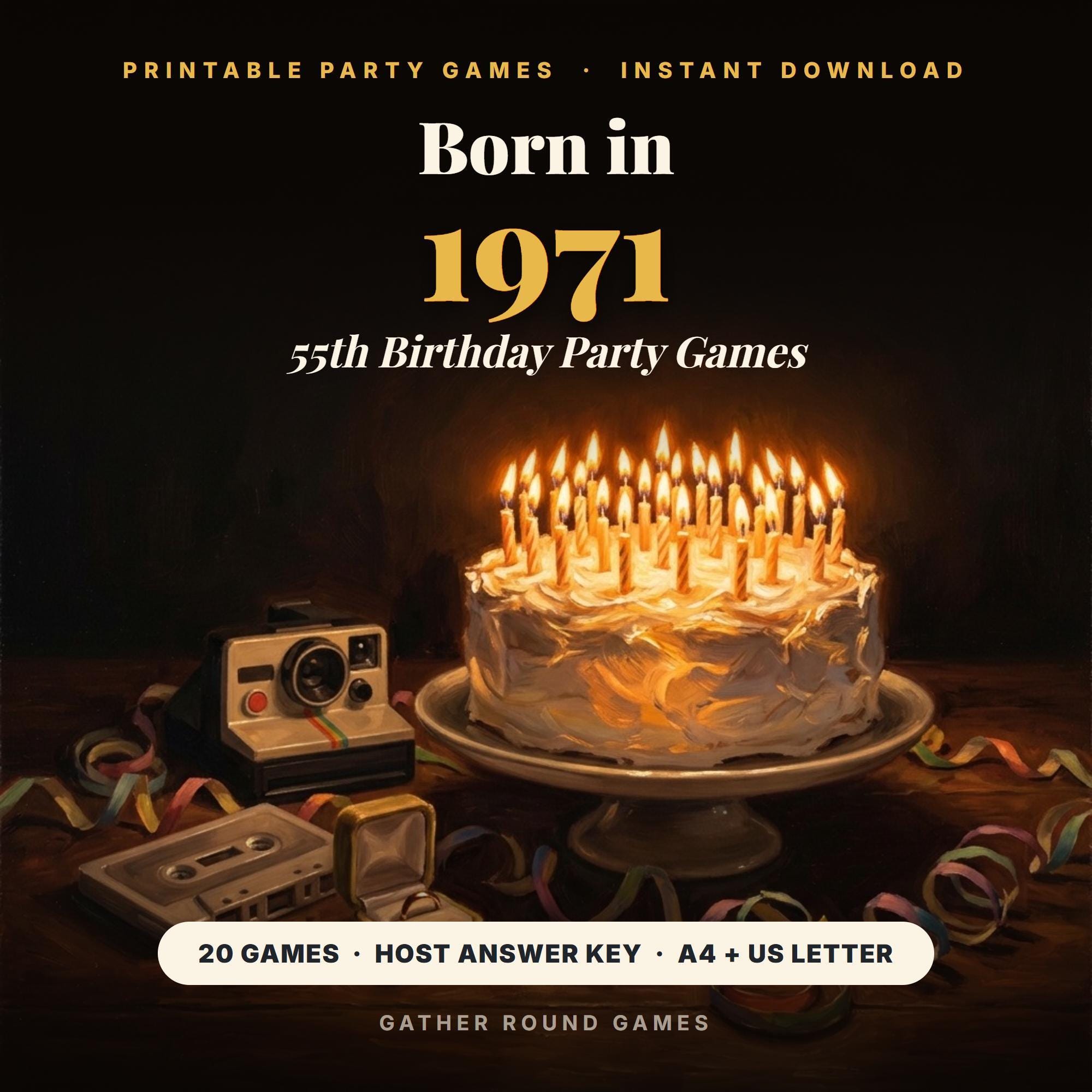 55th Birthday Party Games