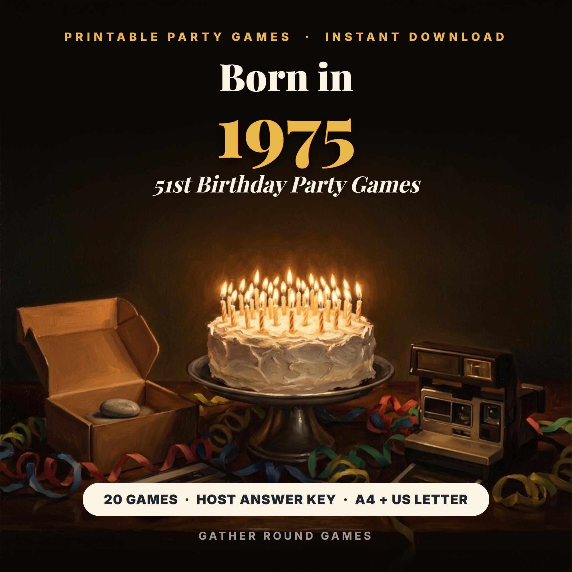 51st Birthday Party Games