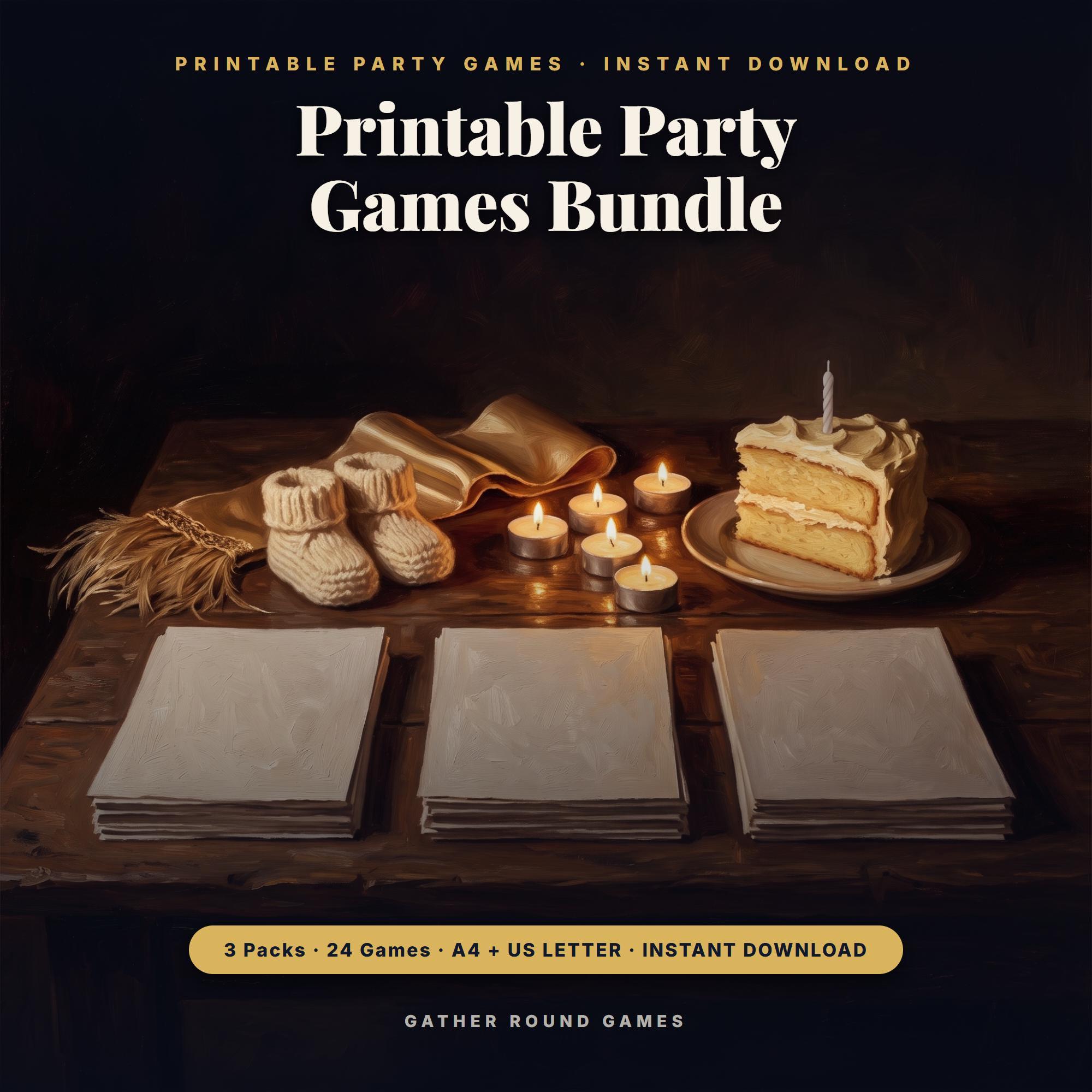 Printable Party Games Bundle