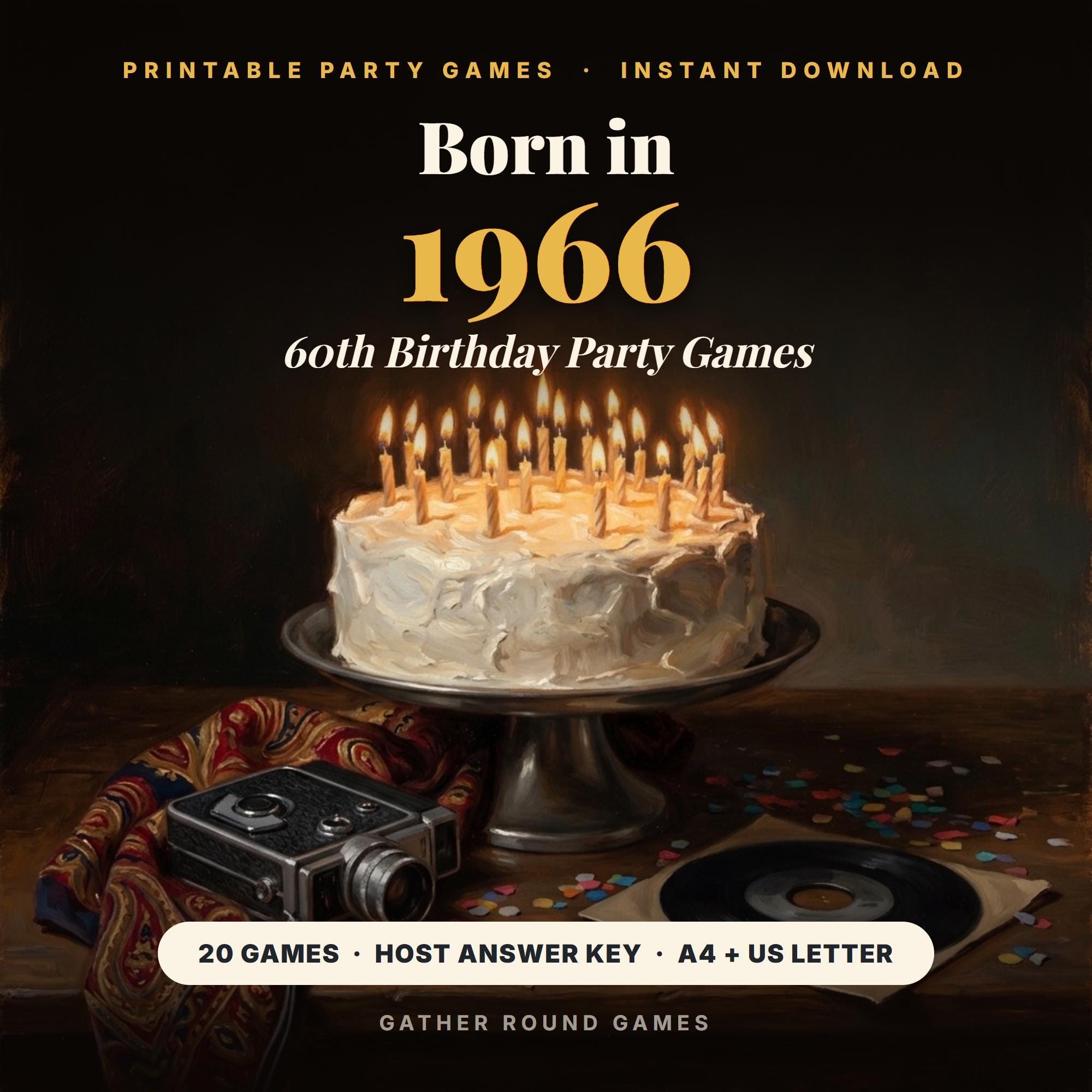60th Birthday Party Games