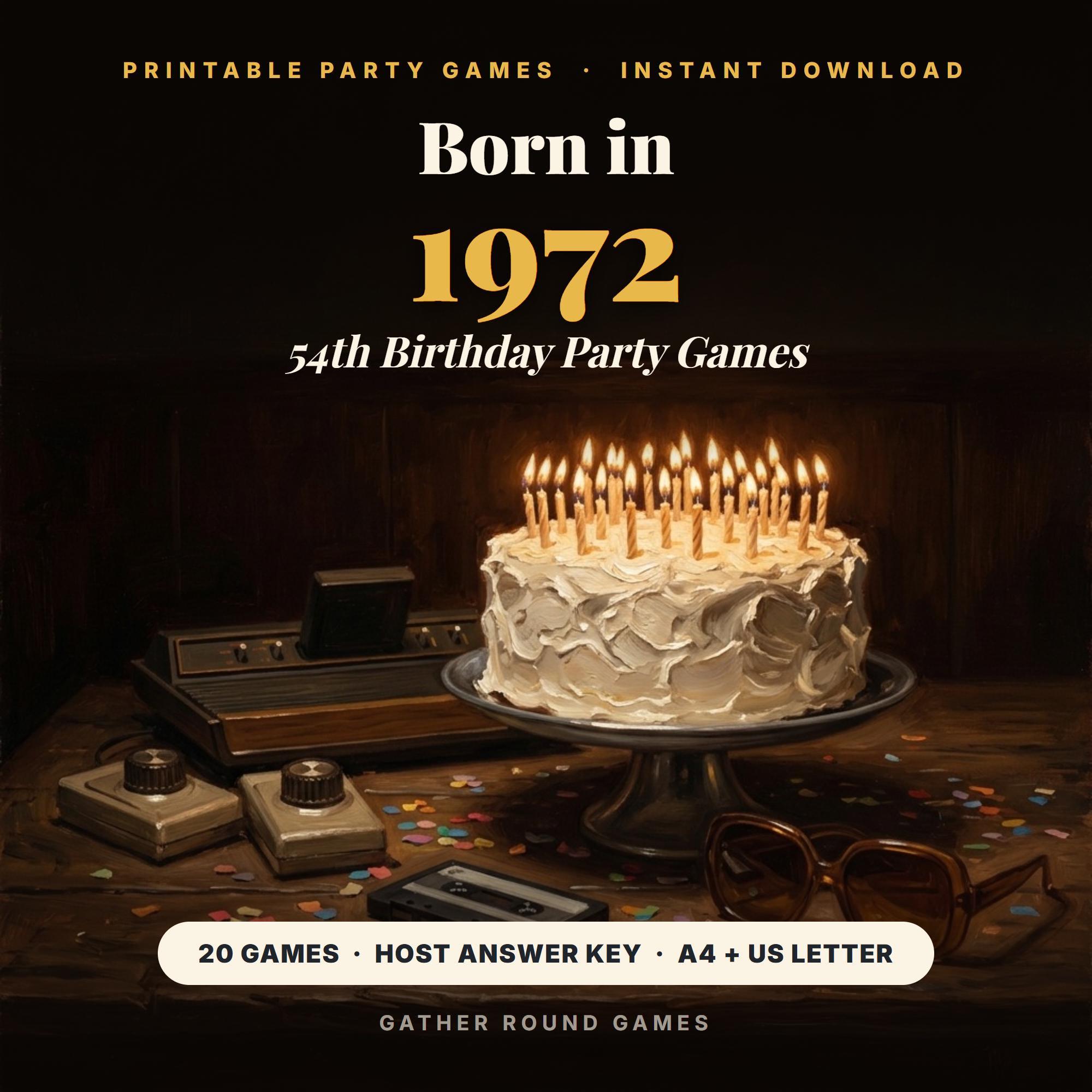 54th Birthday Party Games