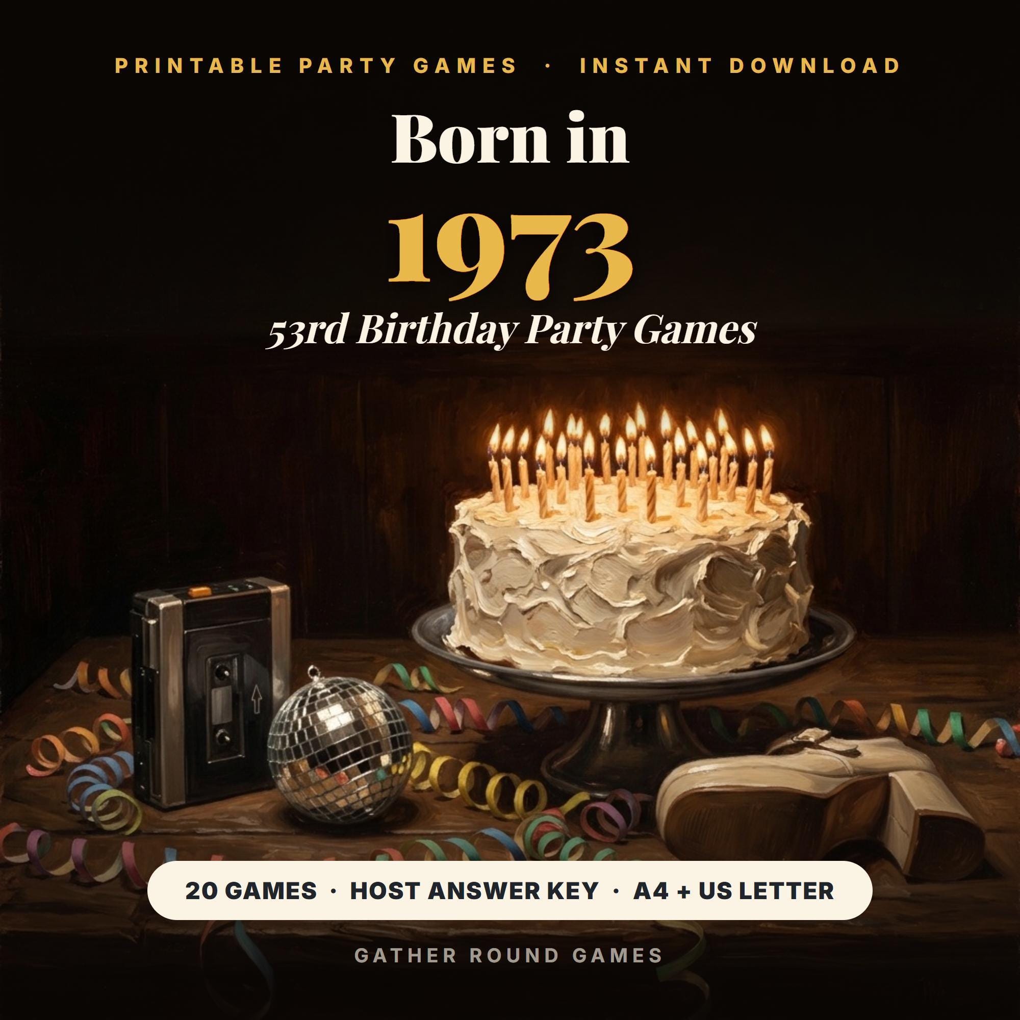 53rd Birthday Party Games