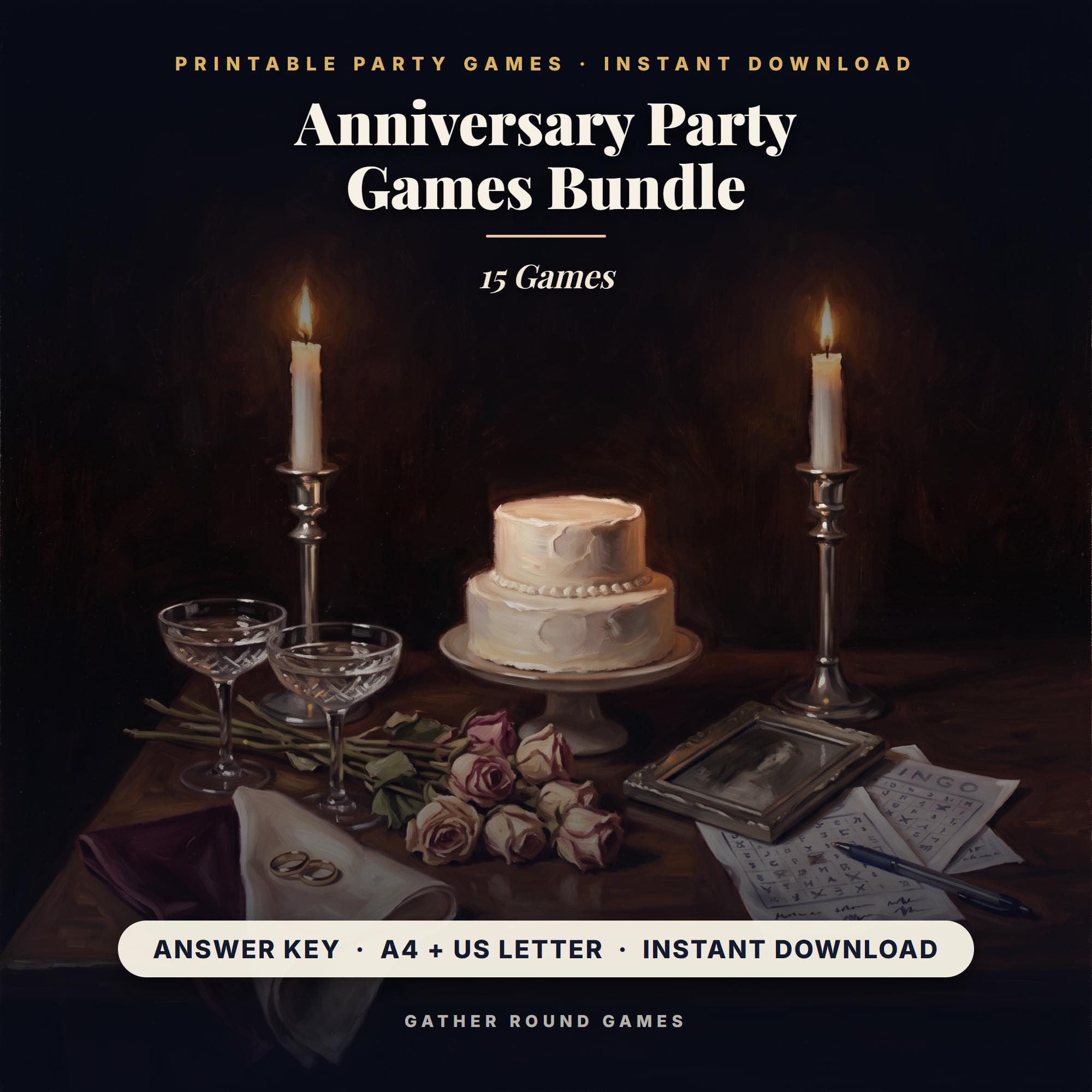 Anniversary Party Games Bundle