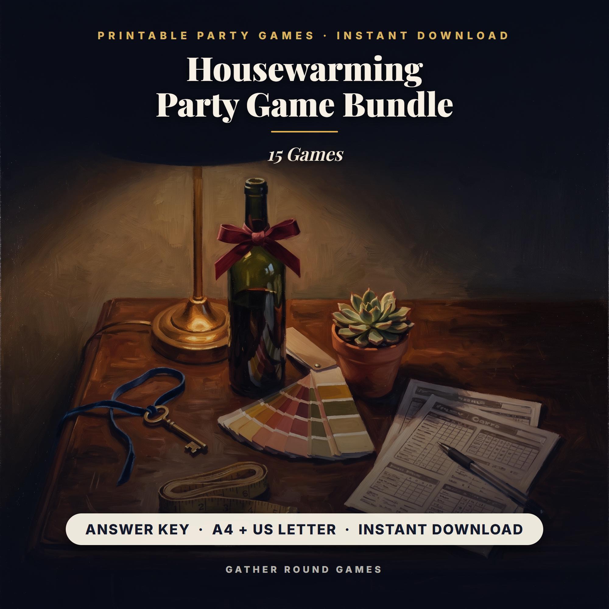 Housewarming Party Game Bundle