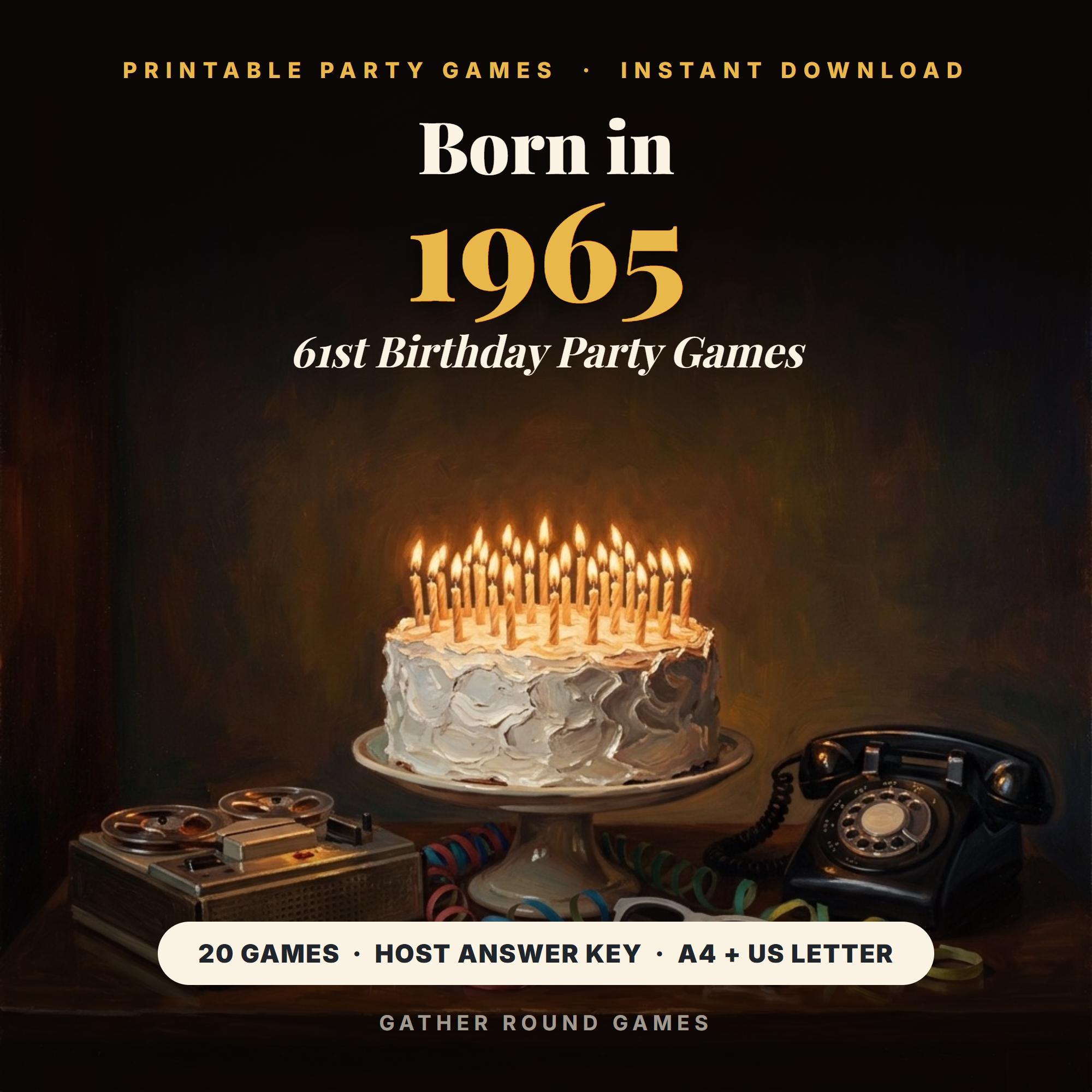 61st Birthday Party Games
