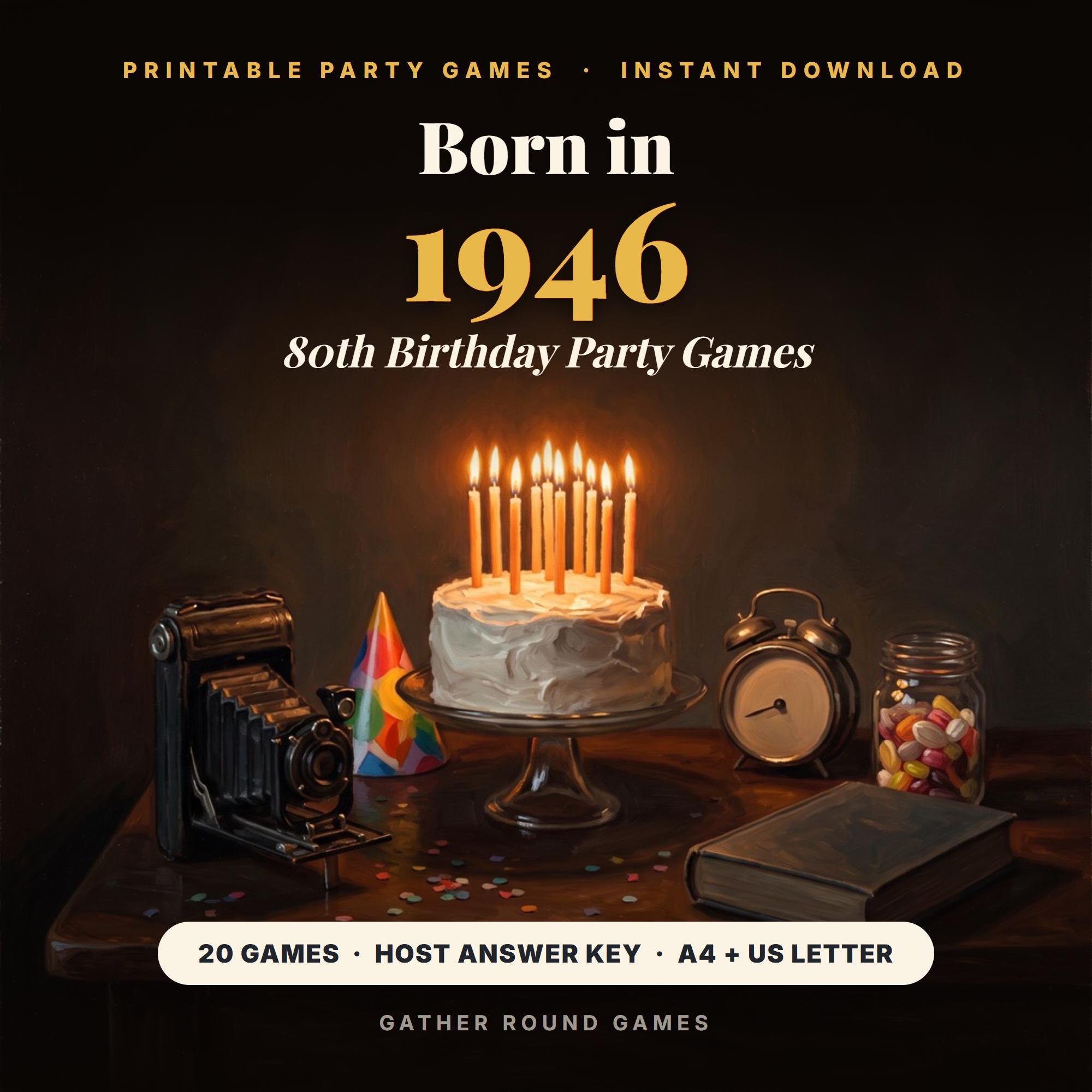 80th Birthday Party Games