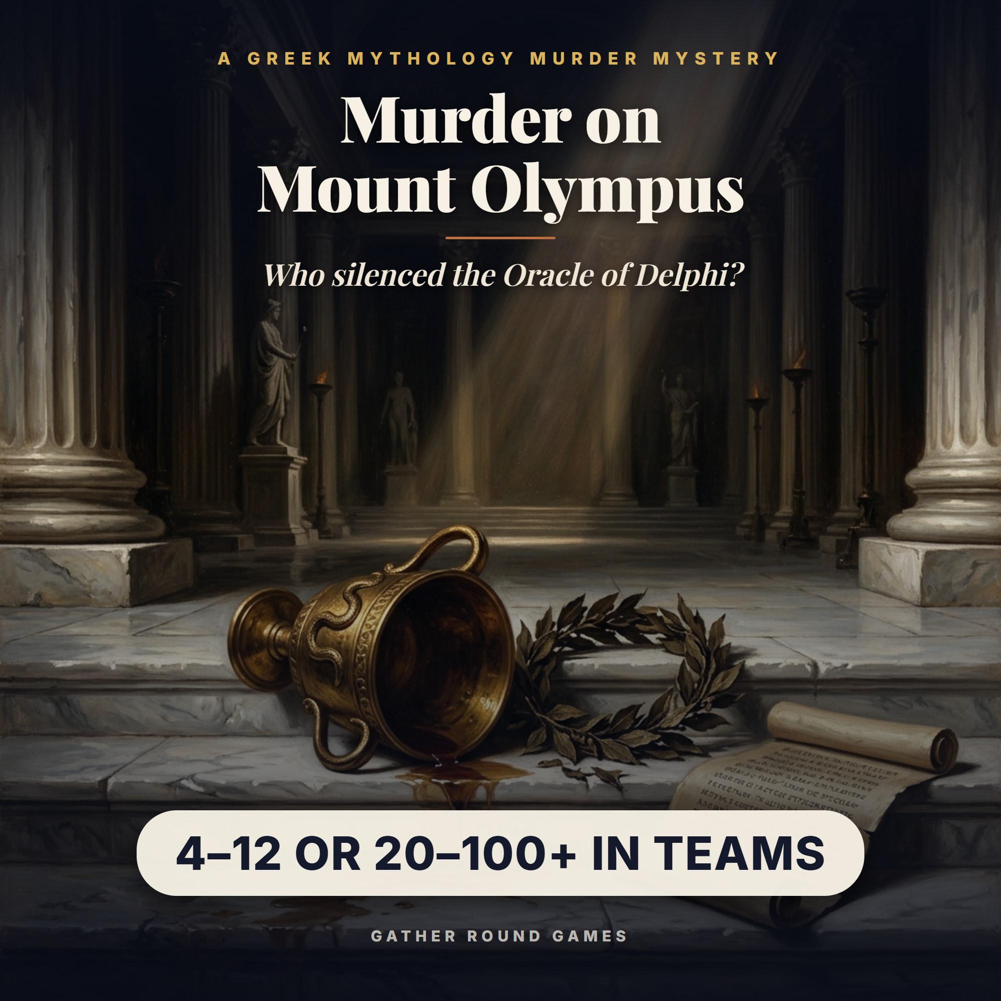 Greek Mythology Murder Mystery Party Game