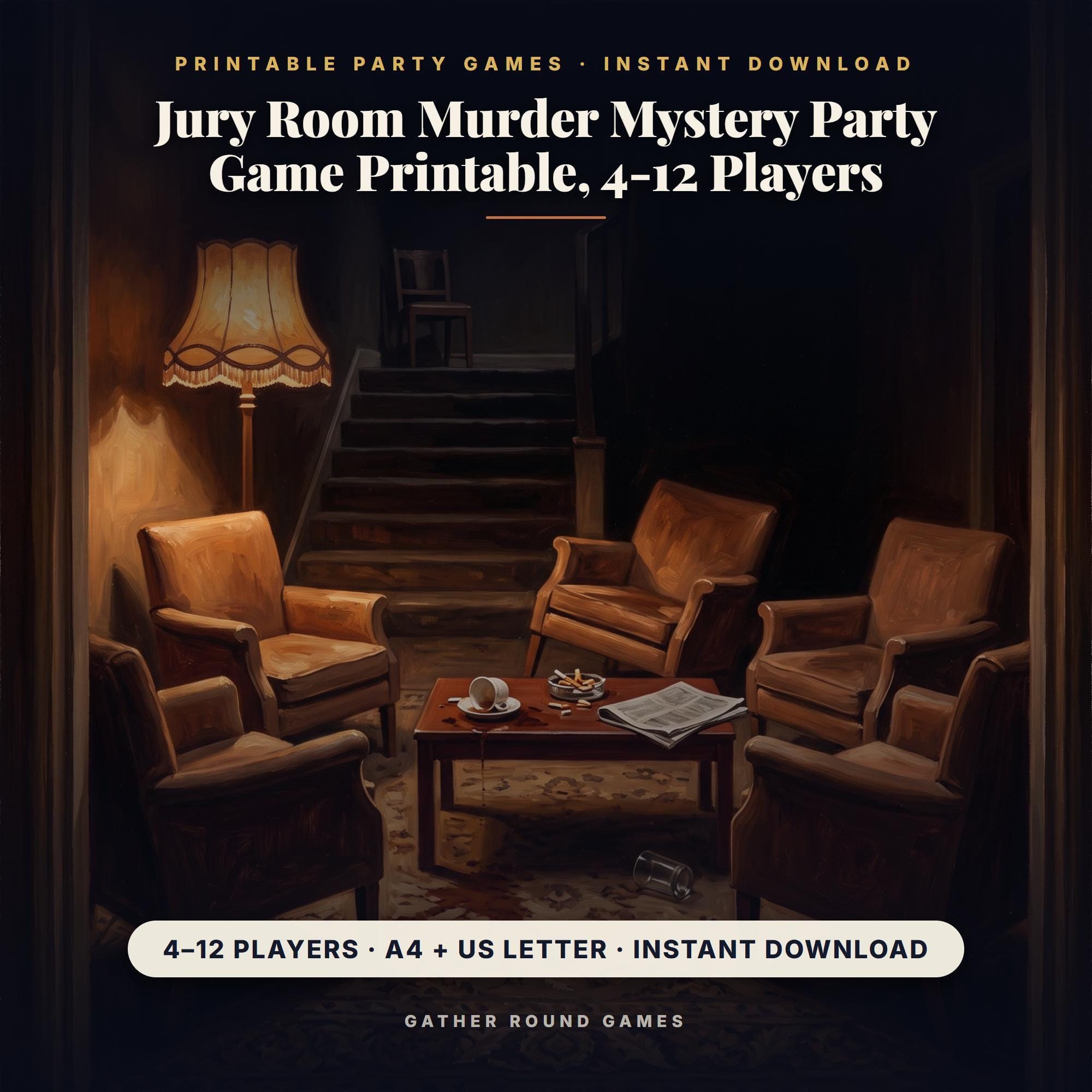 Jury Room Murder Mystery Party Game