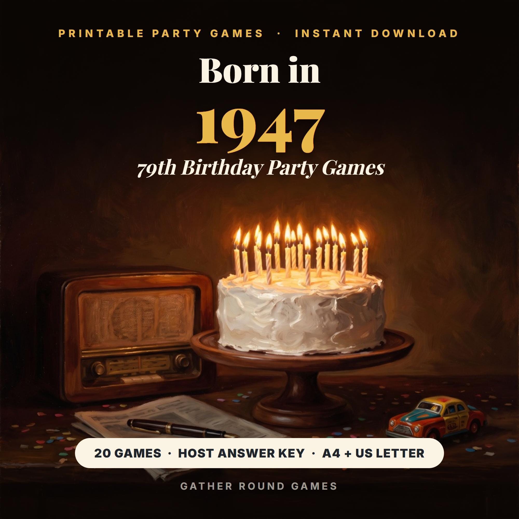 79th Birthday Party Games