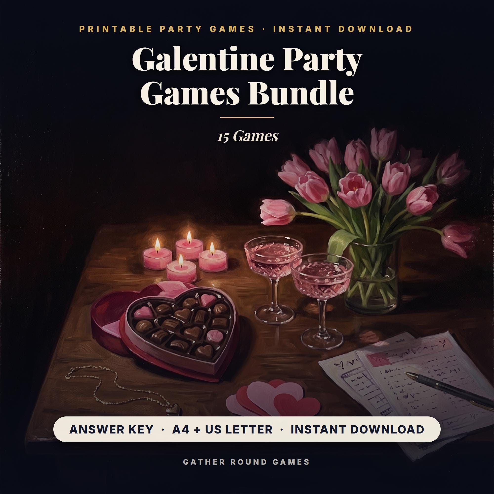 Galentine Party Games Bundle