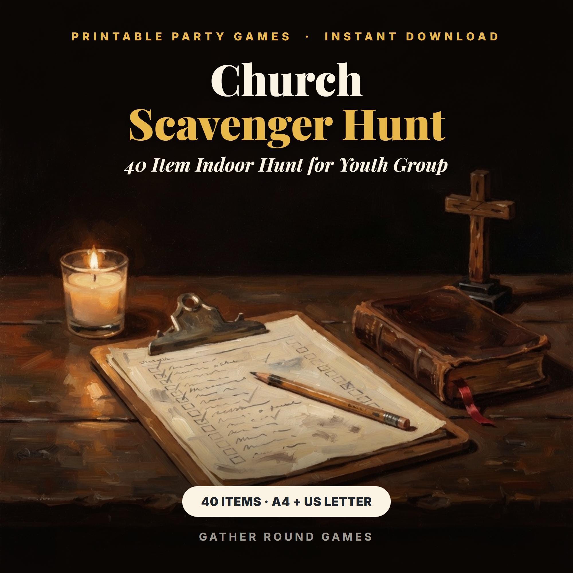Church Scavenger Hunt Printable