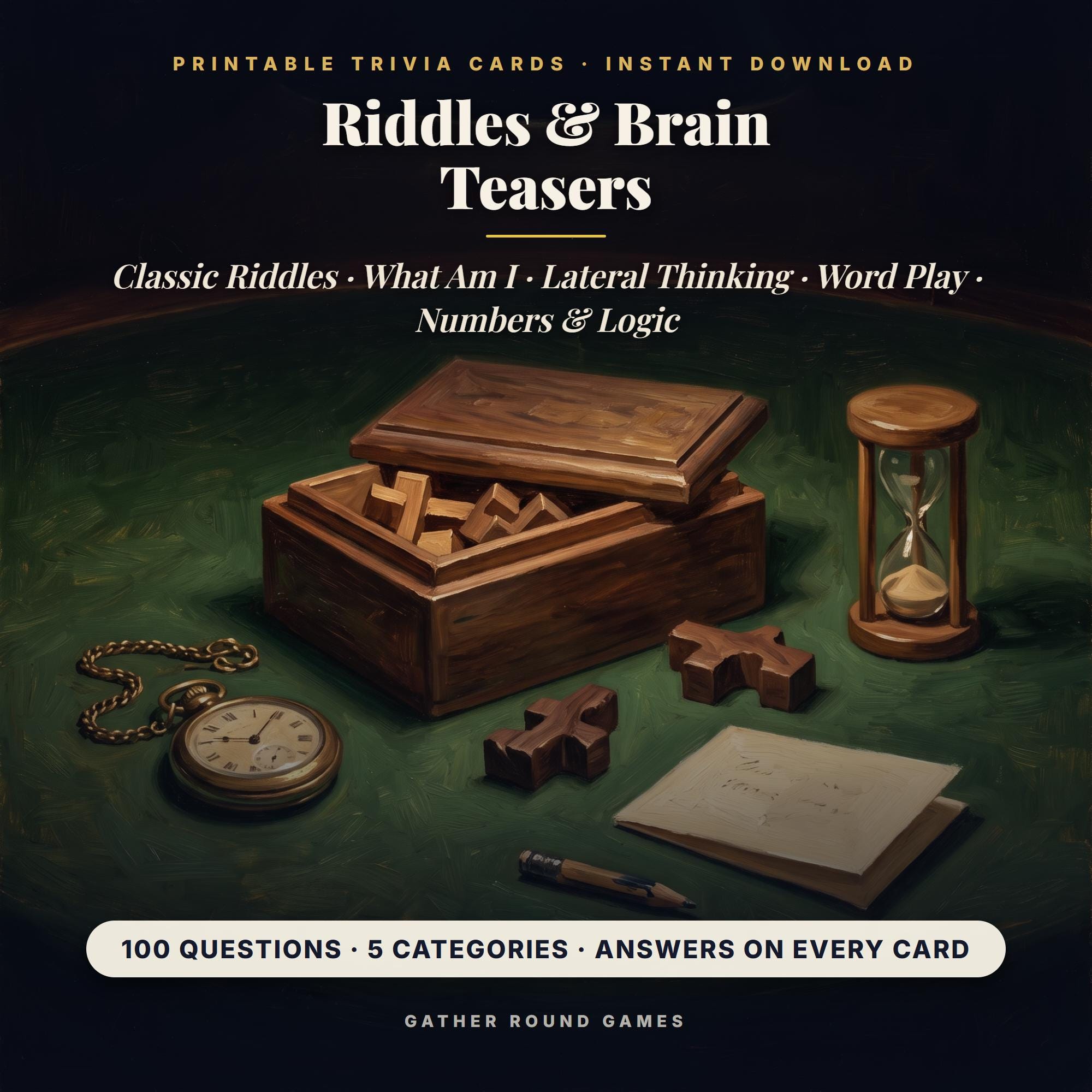Riddles and Brain Teasers Printable