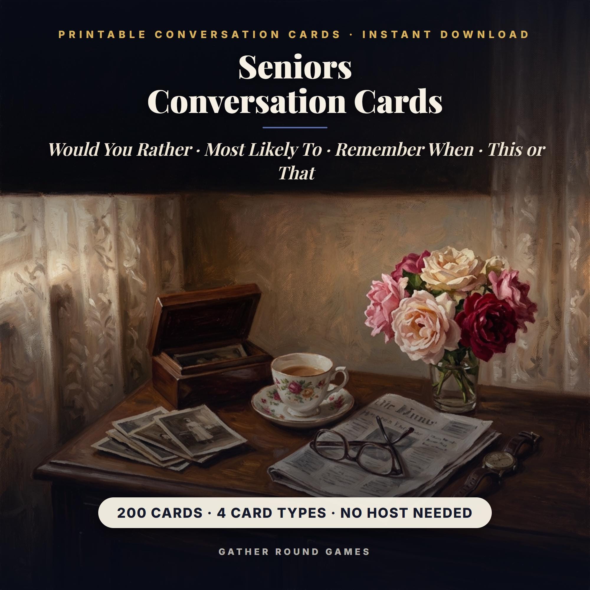 Seniors Conversation Cards