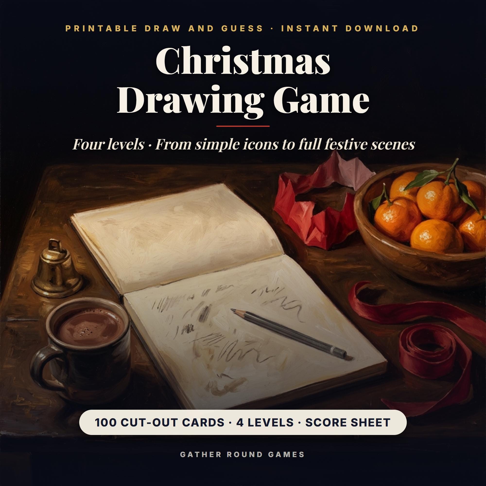 Christmas Drawing Game Printable
