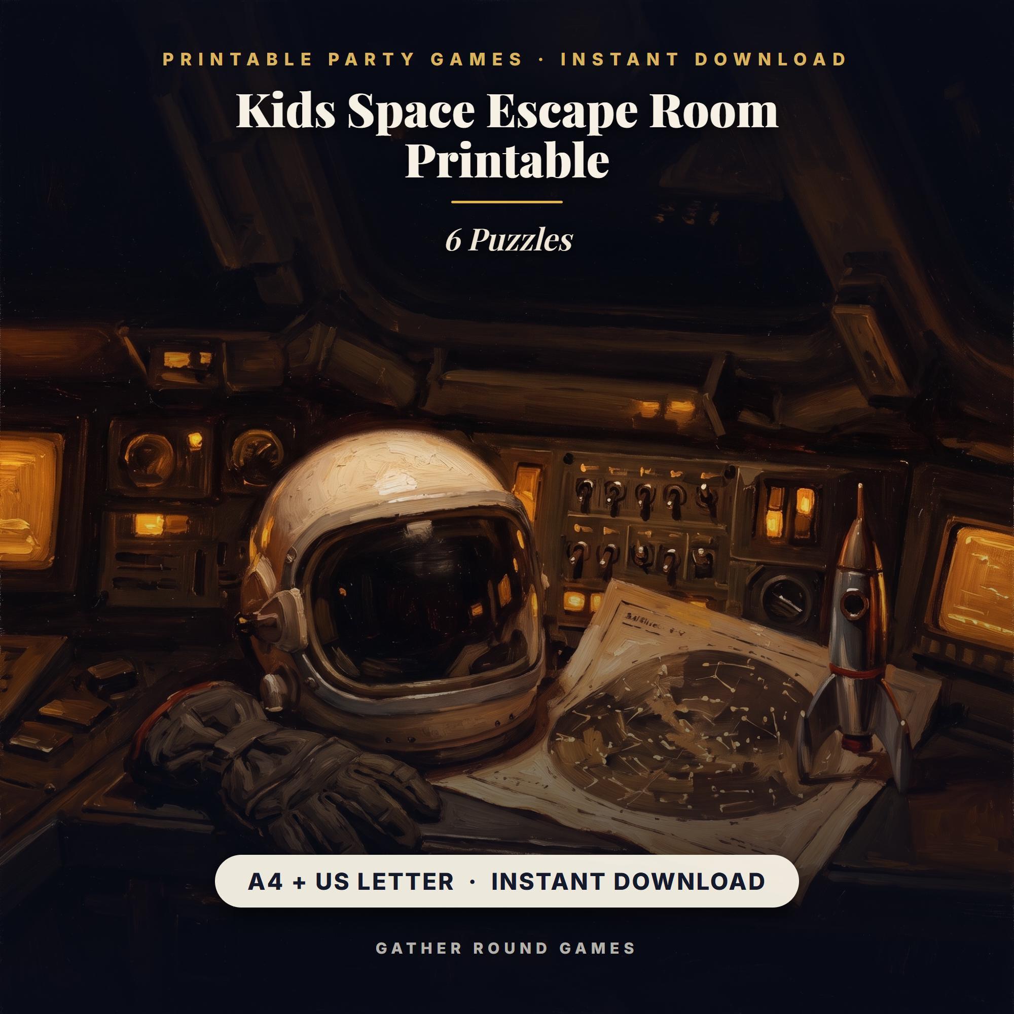 Kids Space Escape Room Printable