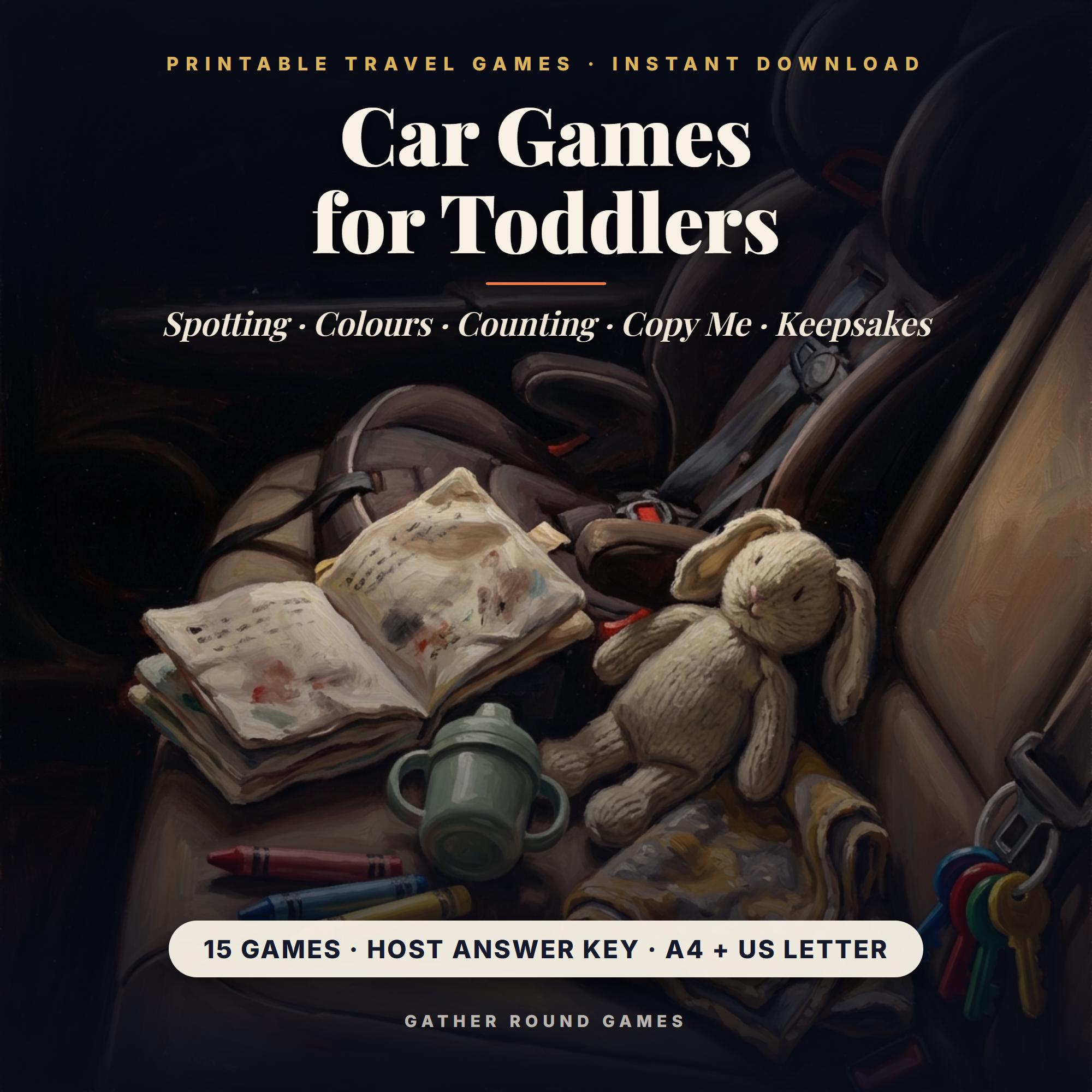 Car Games for Toddlers Printable