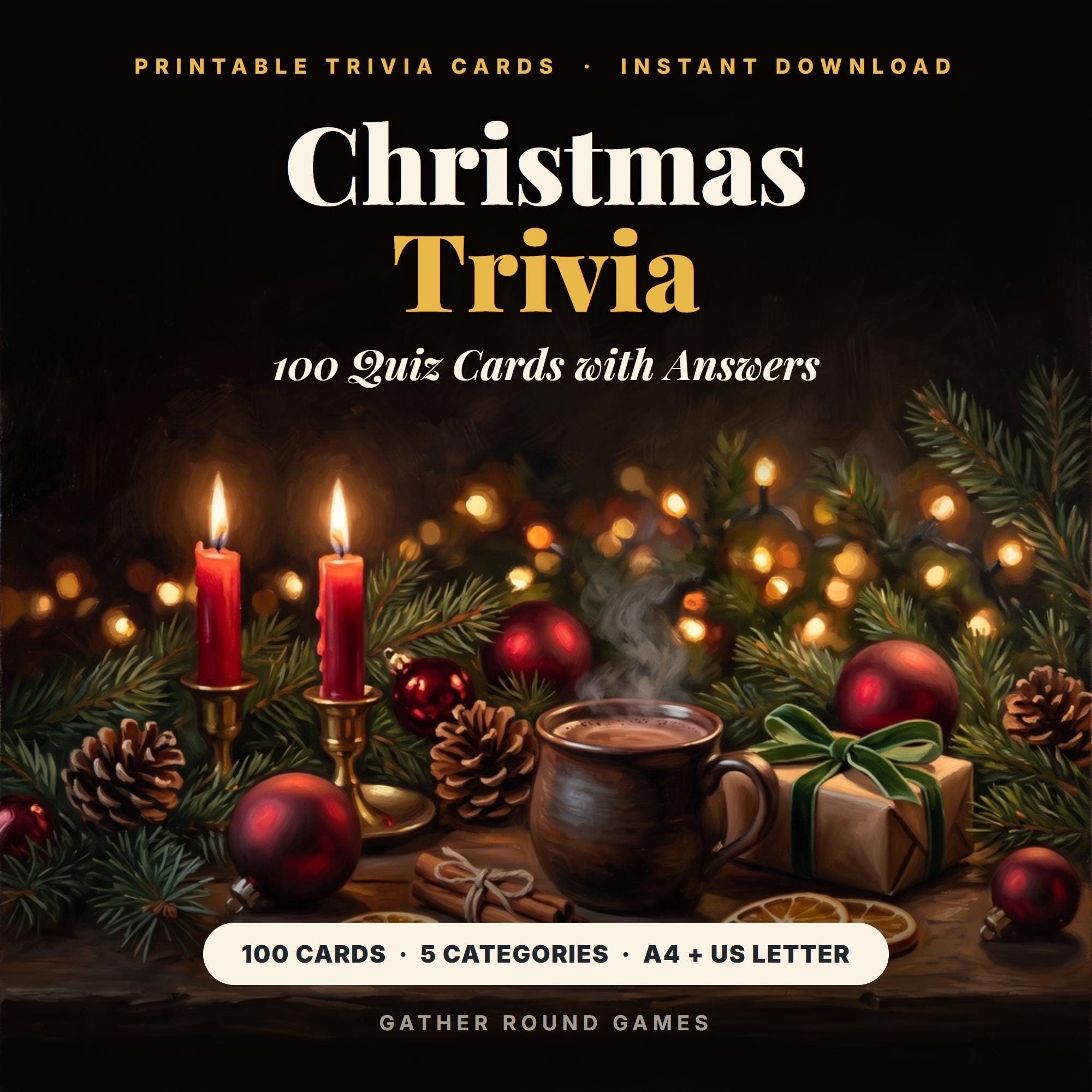 Christmas Trivia Cards