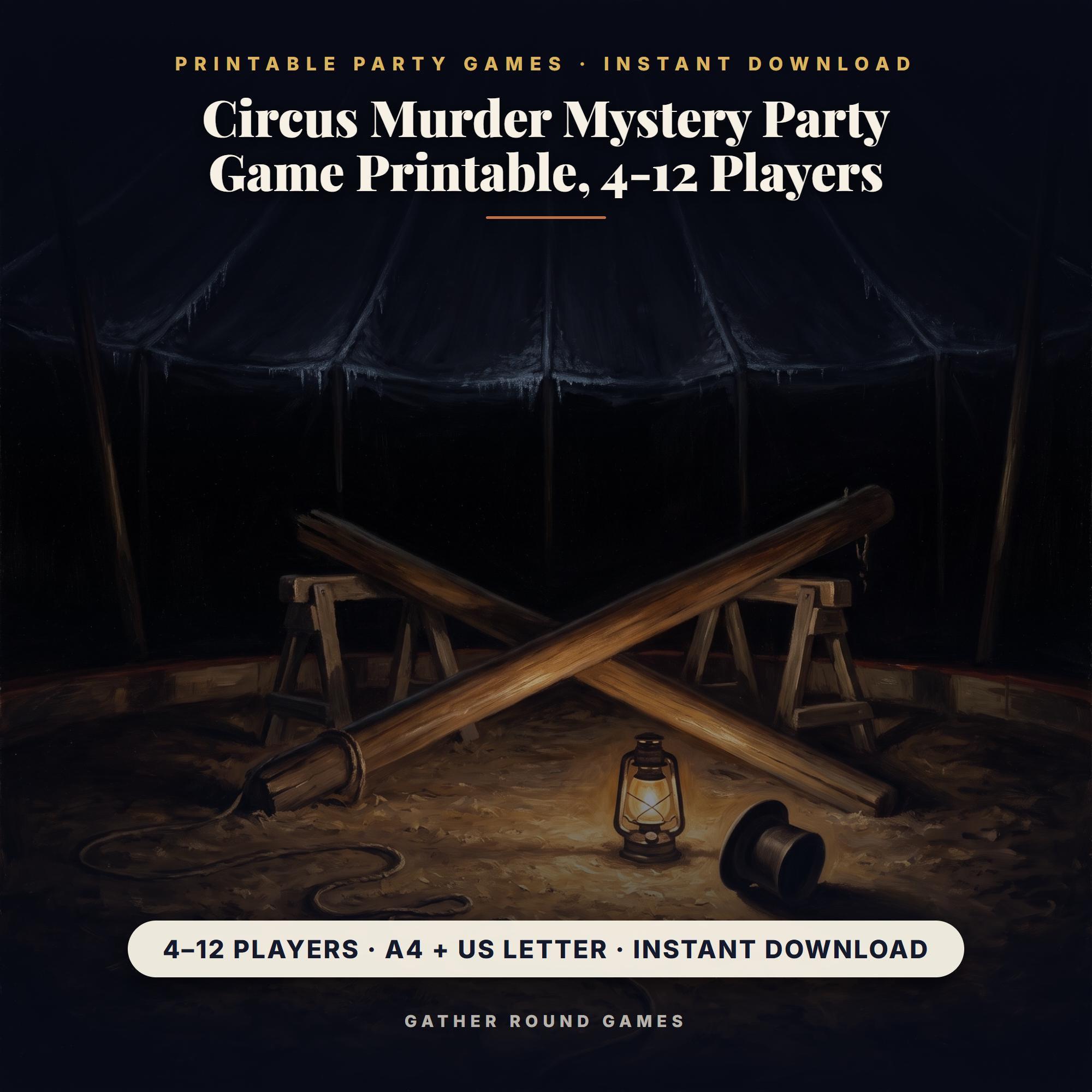 Circus Murder Mystery Party Game